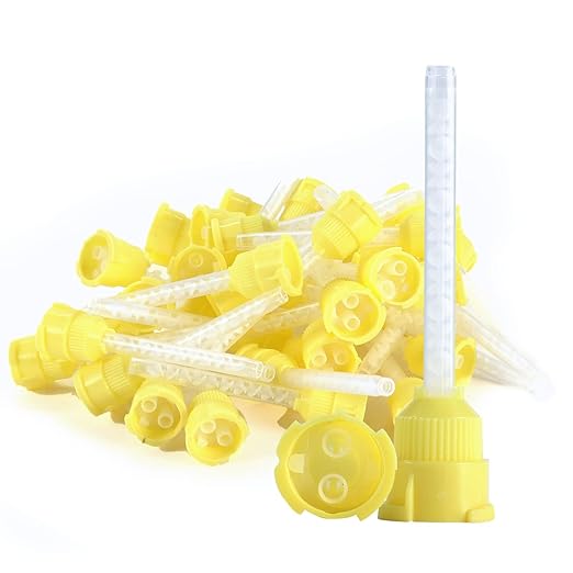 LA MIERE 100pcs Blue/Orange 4:1, Dental Impression Mixing Tips for Temporary
