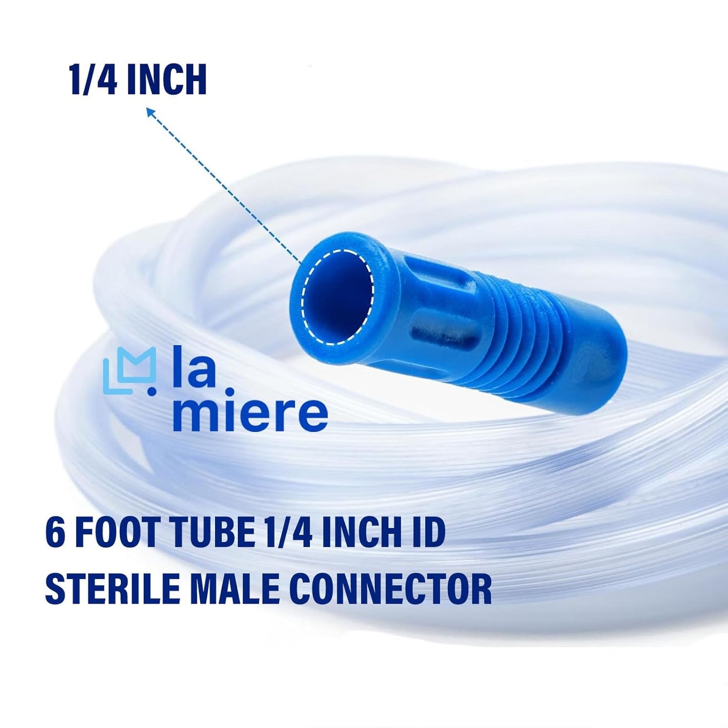 Suction Connection Tube, Surgical Aspiration Tube (F28) 6' X 1/4” ID, 1PC
