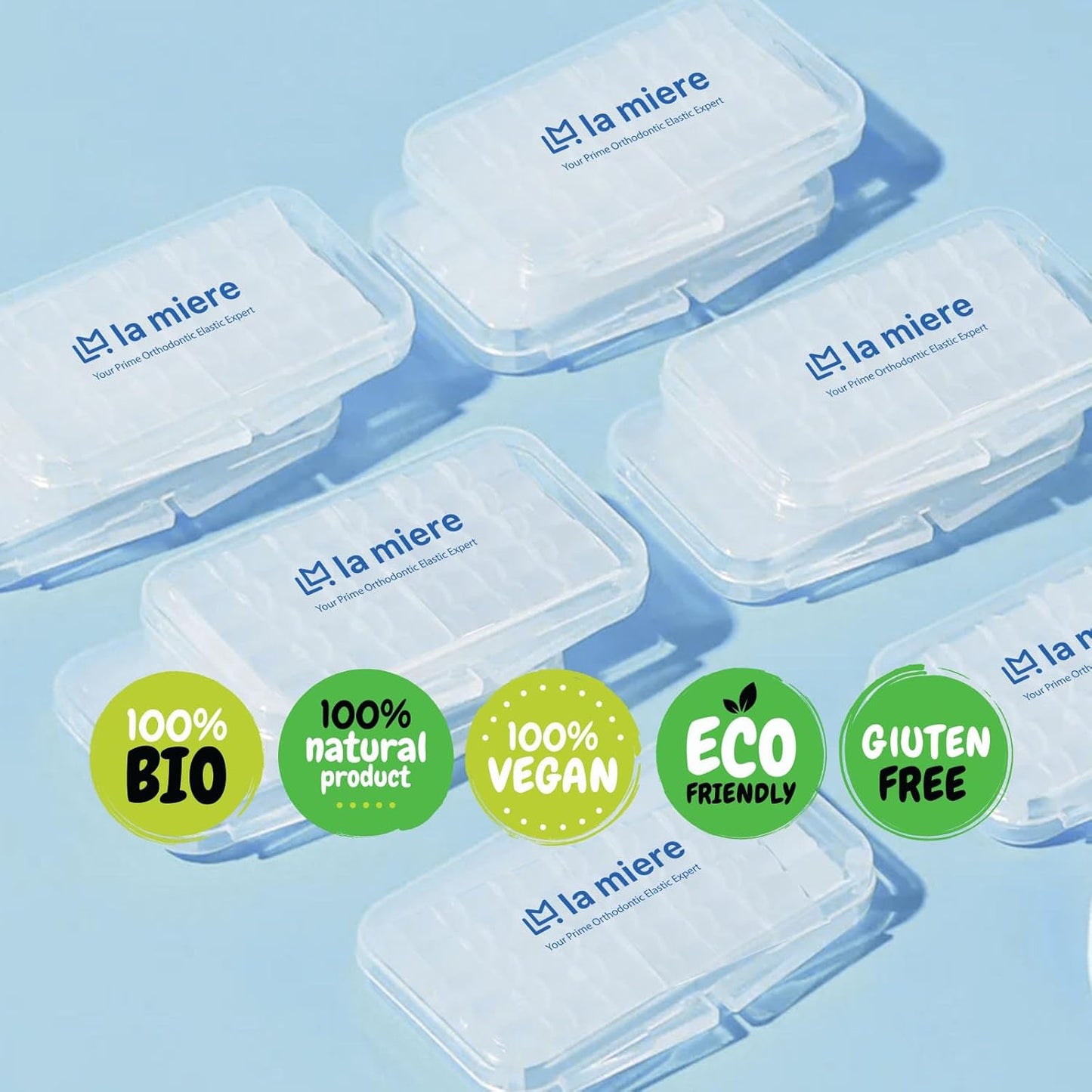 LA MIERE 2 Boxes Pre-Cut Food Grade Dental Wax Orthodontic Wax Braces Wax Shield Lips & Gums Dental Teeth Braces Wearer