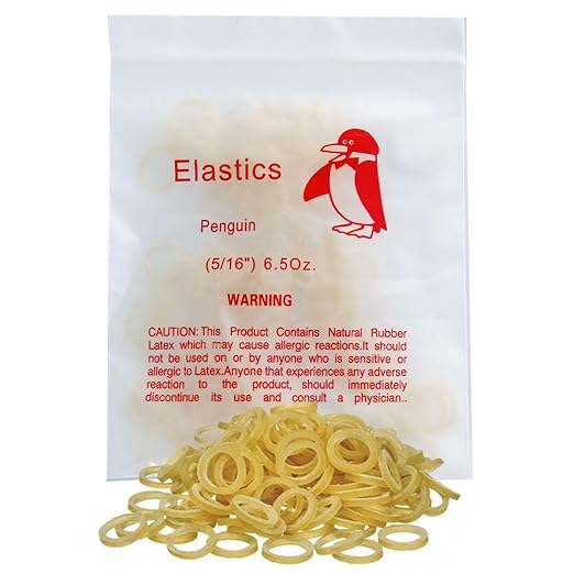100 Pack Orthodontic Elastics Dental Rubber Bands Intraoral Elastic Bands