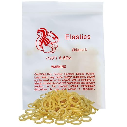 100 Pack Orthodontic Elastics Dental Rubber Bands Intraoral Elastic Bands