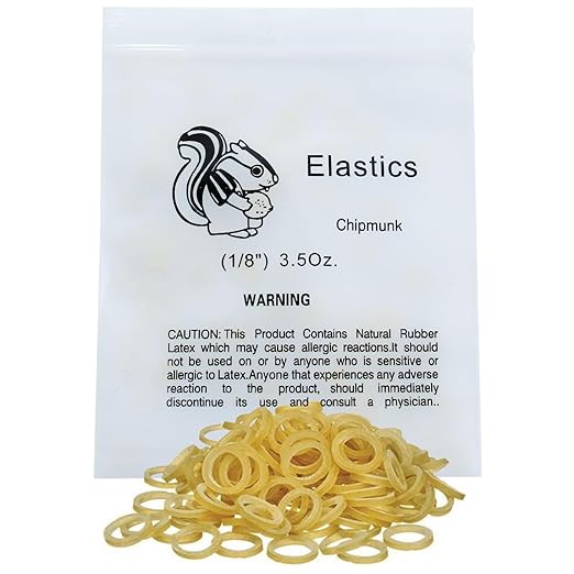 100 Pack Orthodontic Elastics Dental Rubber Bands Intraoral Elastic Bands