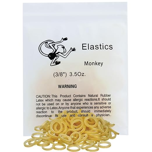 100 Pack Orthodontic Elastics Dental Rubber Bands Intraoral Elastic Bands