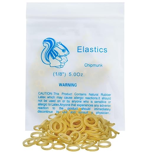 100 Pack Orthodontic Elastics Dental Rubber Bands Intraoral Elastic Bands
