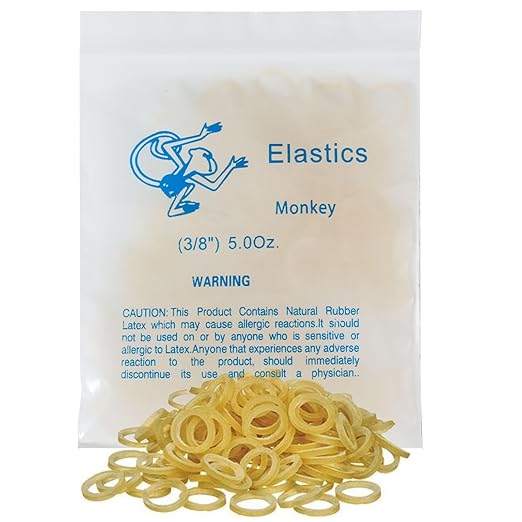 100 Pack Orthodontic Elastics Dental Rubber Bands Intraoral Elastic Bands