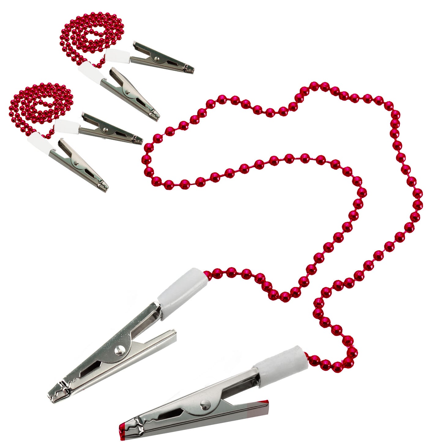 Dental Bib Ball Chain with Clips on Both Ends (Pack of 3)