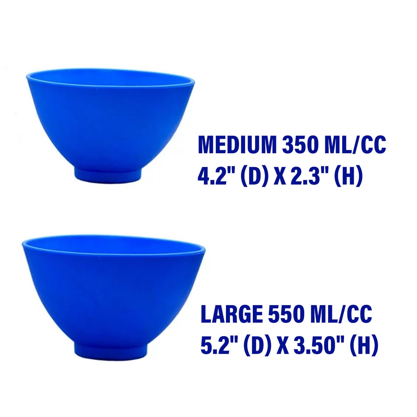Dark Blue Silicone Flexible Dental Mixing Bowl, Mixing Plasters