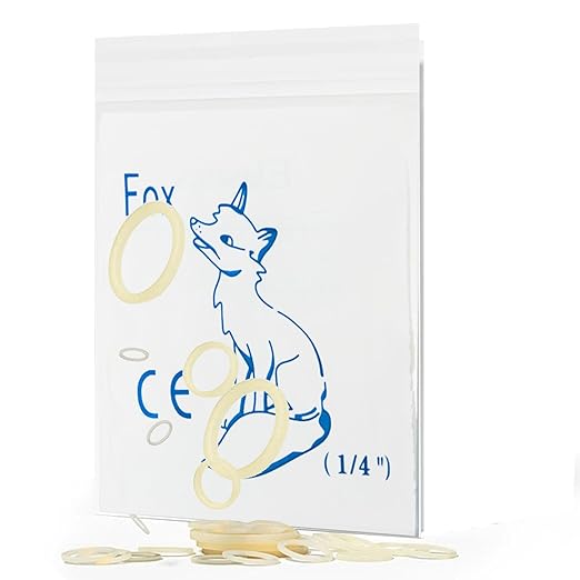 LA MIERE 1000 Pack, Amber Latex Orthodontic Elastics, Dental Bands Intraoral Elastic Bands