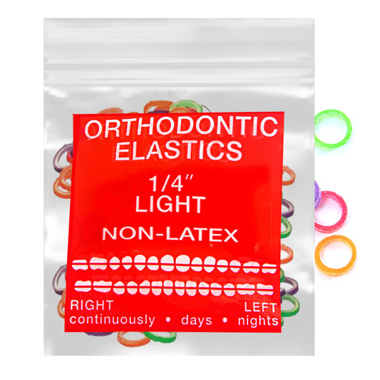 Neon Non-Latex 100 counts Intraoral Elastic Bands Orthodontic Elastics Dental Rubber Bands