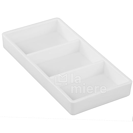 LA MIERE White Drawer Organizer Instrument Tray Holder Dental Drawer Organizer