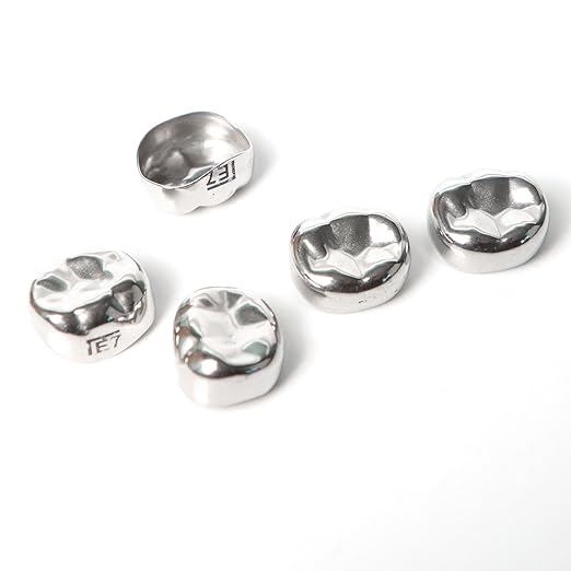 Dental Kids Crown Primary Molar Pedo Crowns Stainless Steel 48 Sizes