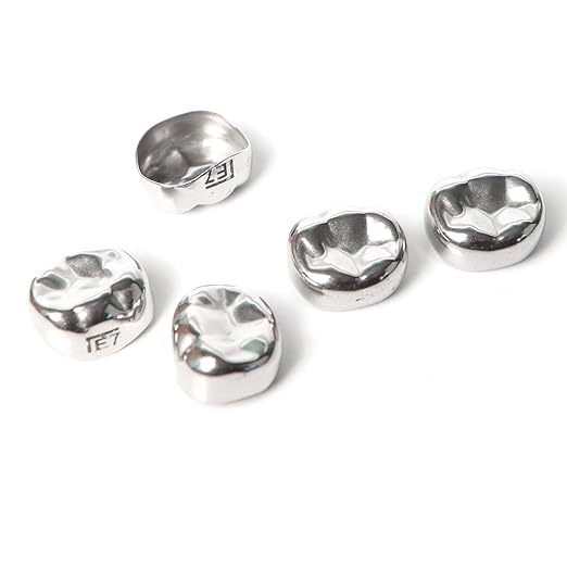 Dental Kids Crown Primary Molar Pedo Crowns Stainless Steel 48 Sizes