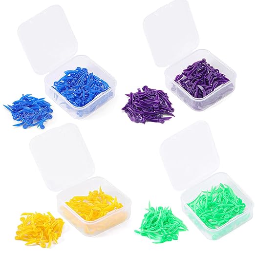 LA MIERE Diastema Wedges, Disposable Plastic Poly-Wedges Dental Fixing Wedge with Hole