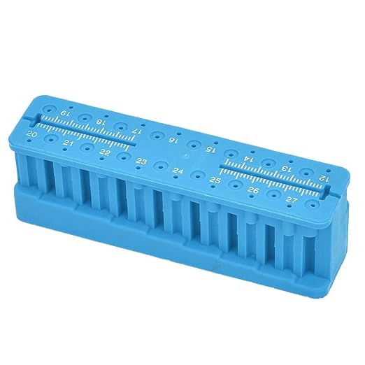 LA MIERE Dental Endodontic Measuring Tools File Holder, Autoclaveable Endo Files Block Measuring Instrument Ruler A-Upside Measure