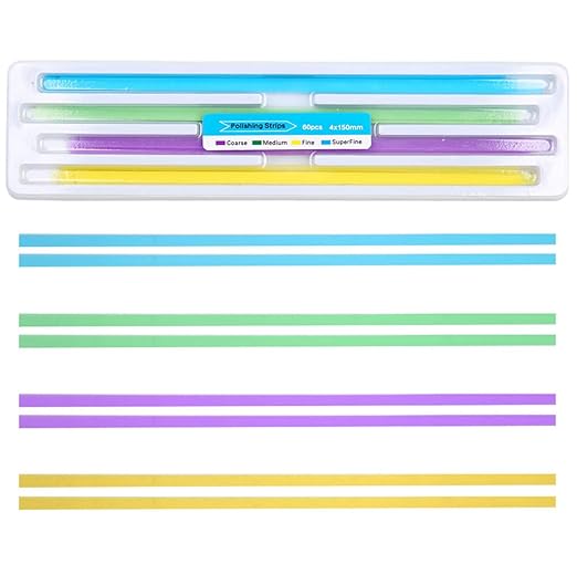 LA MIERE 60PCS Dental Polishing Strips, Teeth Sanding and Grinding Tool Kit