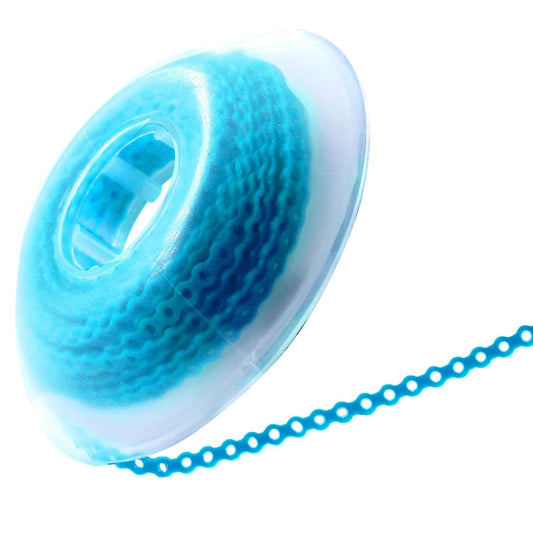 LA MIERE 1 Roll Orthodontic Rubber Chains, Braces Power Chains consisted force in closed, short, long 15'' spools