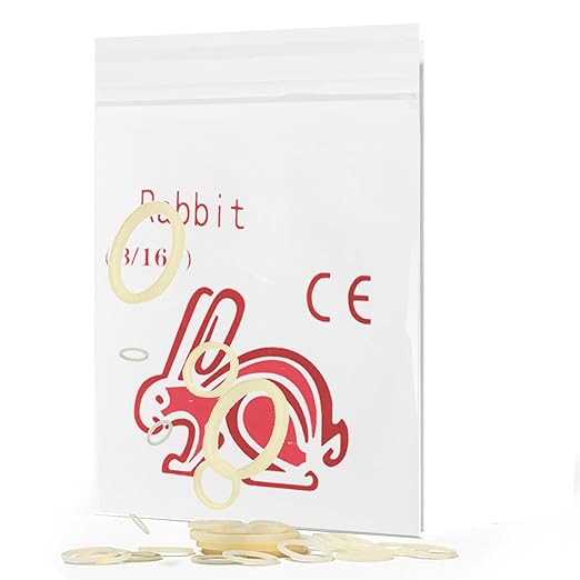 LA MIERE 1000 Pack, Amber Latex Orthodontic Elastics, Dental Bands Intraoral Elastic Bands