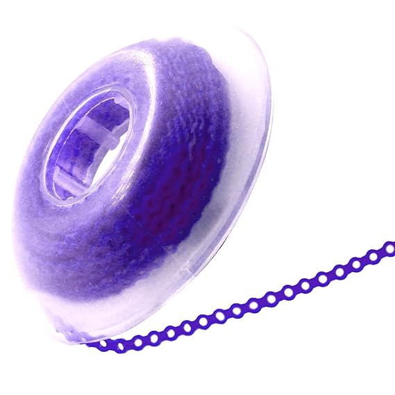 LA MIERE 1 Roll Orthodontic Rubber Chains, Braces Power Chains consisted force in closed, short, long 15'' spools