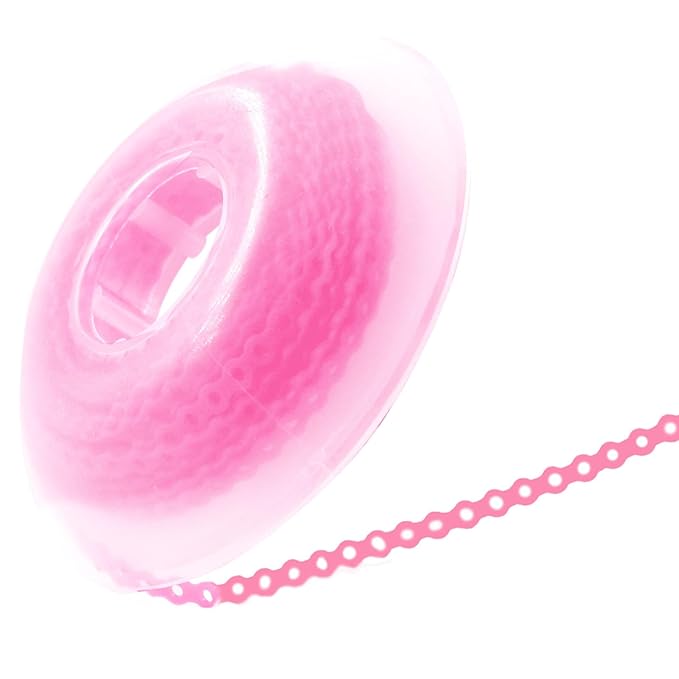 LA MIERE 1 Roll Orthodontic Rubber Chains, Braces Power Chains consisted force in closed, short, long 15'' spools