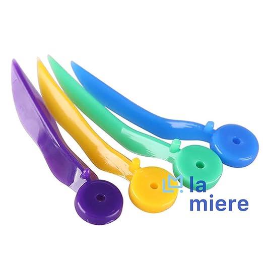 LA MIERE Diastema Wedges, Disposable Plastic Poly-Wedges Dental Fixing Wedge with Hole