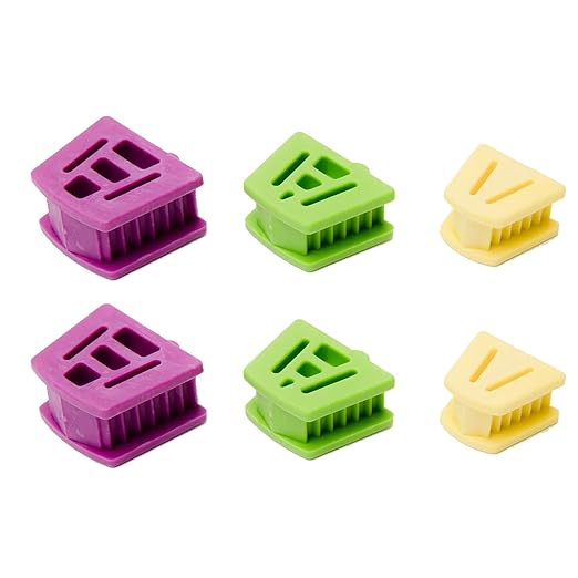 6P Dental Silicone Mouth Props for Adults and Kids, Medium, and Small Mouth Prop Bite Block