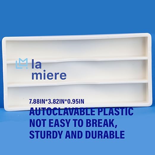 LA MIERE White Drawer Organizer Instrument Tray Holder Dental Drawer Organizer