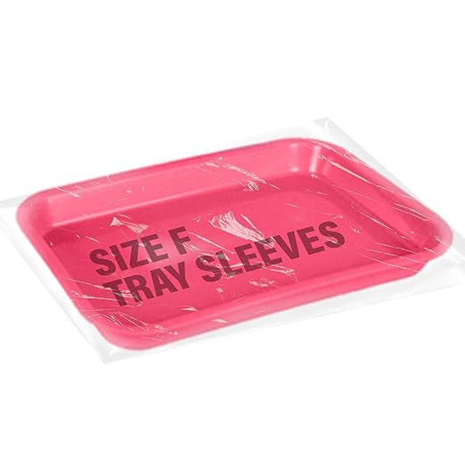 LA MIERE Pastel Lilac Dental Plastic Trays Autoclavable Procedure Flat Trays for Instrument, 13.25" X 9.75", Size F, Pastel Lilac