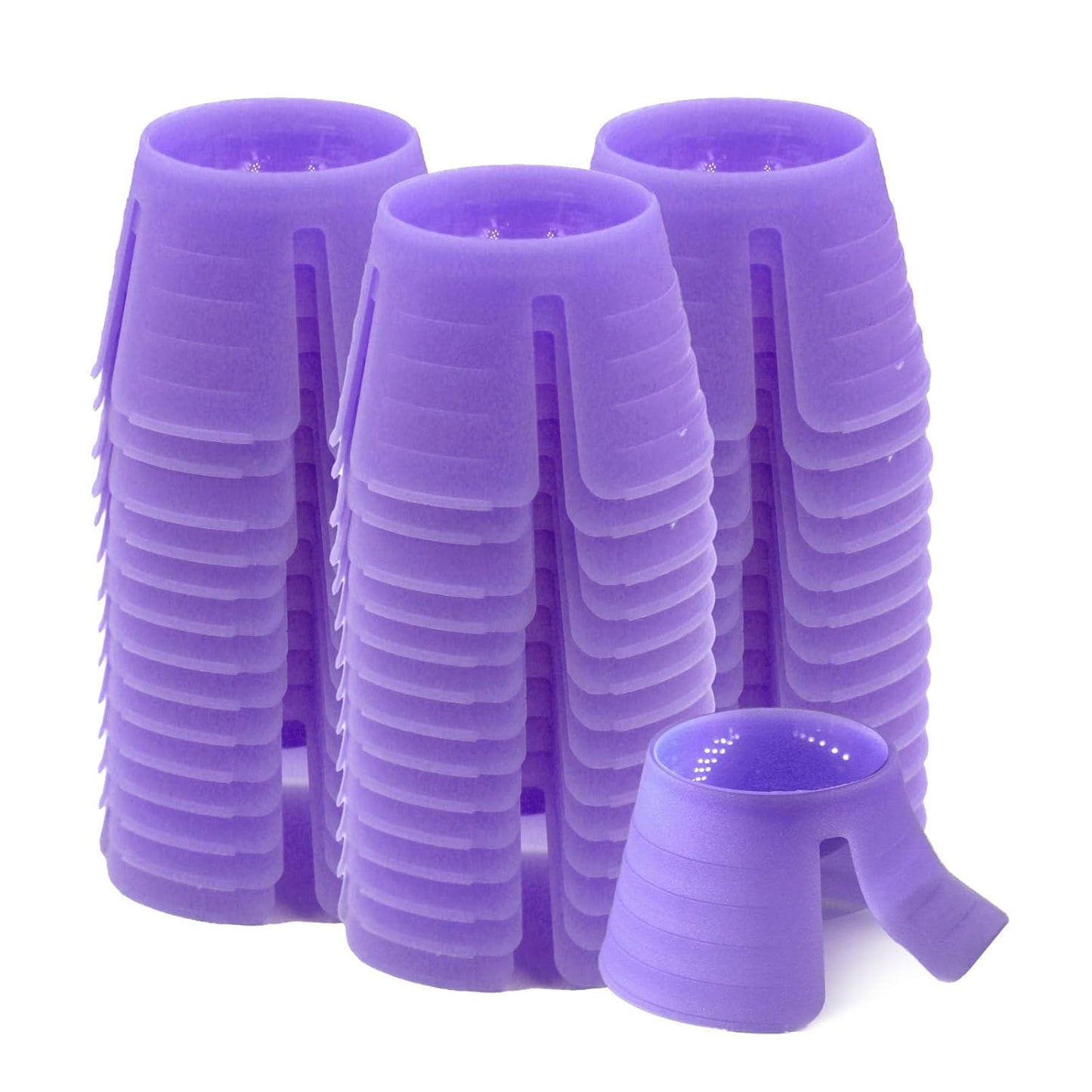 Plastic Disposable Dental dappen Dish with Bendable Hinge Wide Base Makes Dish Stand Firmly, Neil dappen Dish, Eyelash dappen Dish 100/Bag