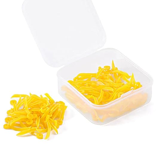 LA MIERE Diastema Wedges, Disposable Plastic Poly-Wedges Dental Fixing Wedge with Hole