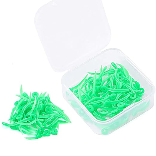 LA MIERE Diastema Wedges, Disposable Plastic Poly-Wedges Dental Fixing Wedge with Hole