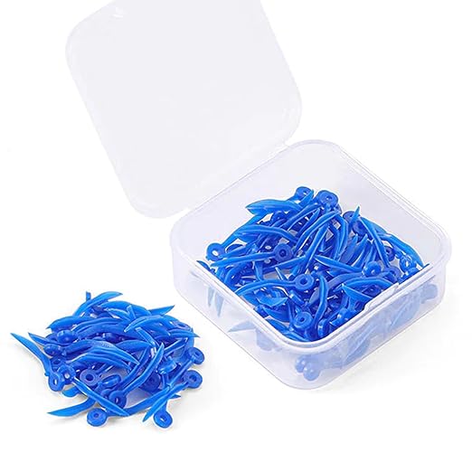 LA MIERE Diastema Wedges, Disposable Plastic Poly-Wedges Dental Fixing Wedge with Hole