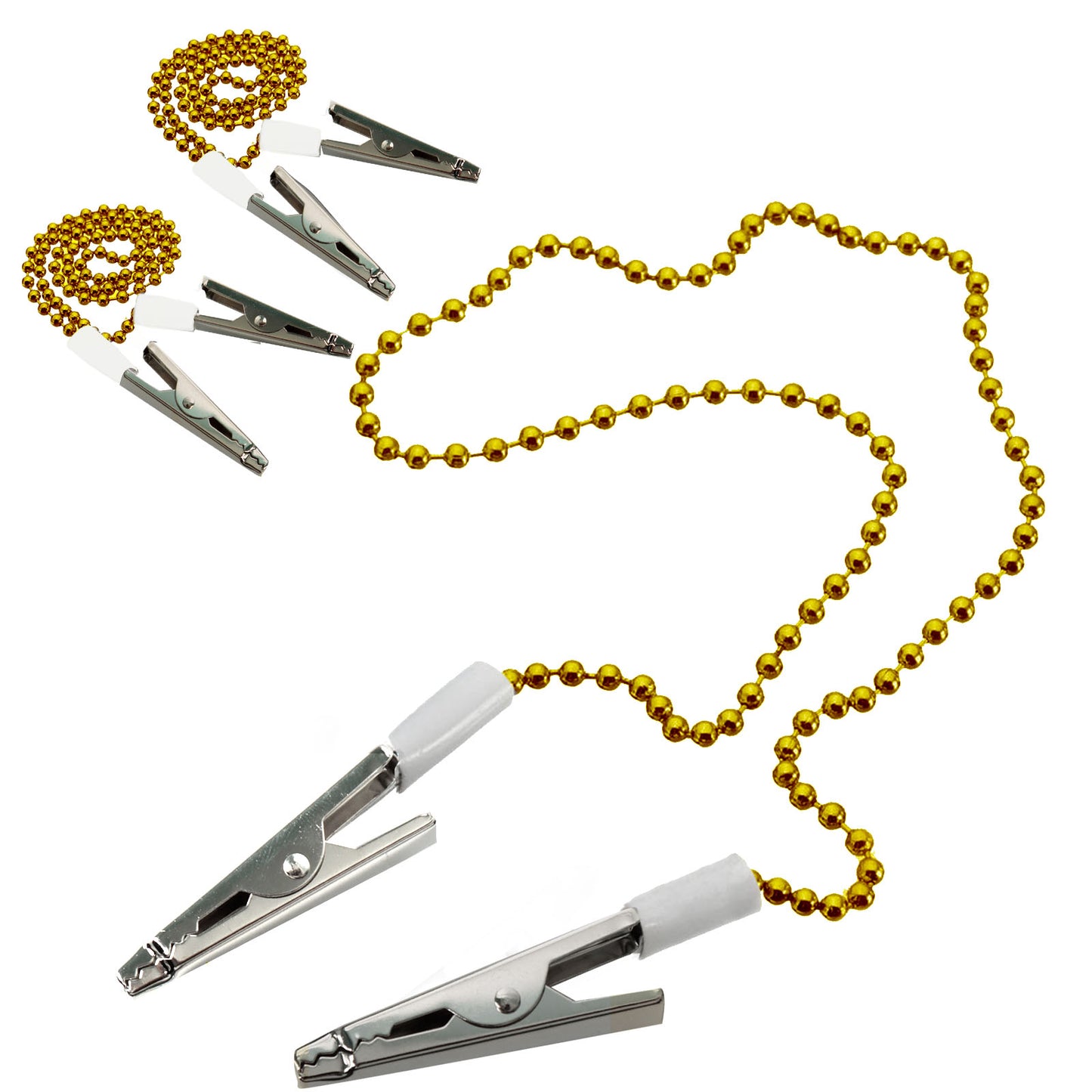 Dental Bib Ball Chain with Clips on Both Ends (Pack of 3)
