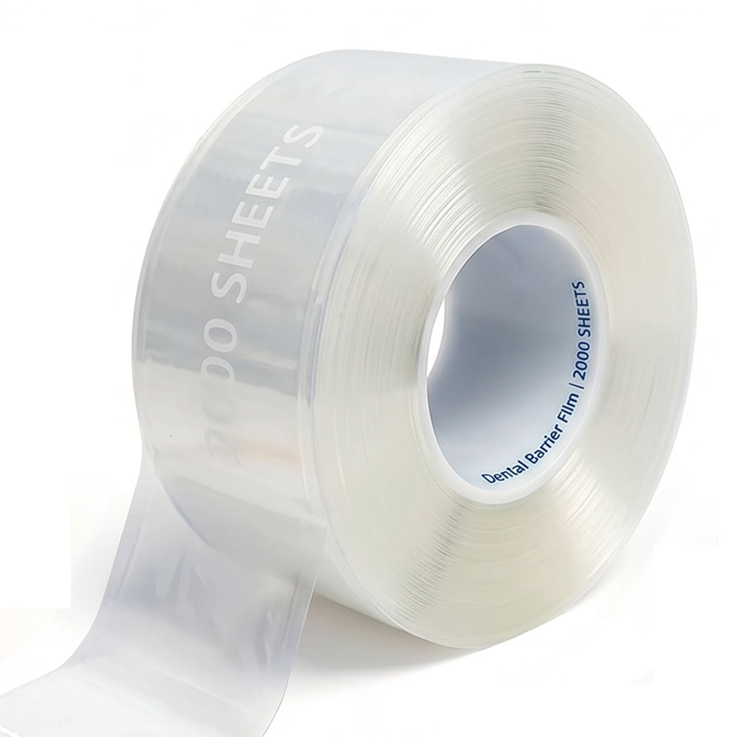2000 Sheets Blue Barrier Film with Adhesive Coating 4"x 6" Perforated Sheets Adhesive Barrier Film for Dental, Medical & Tattoo, Roll Only