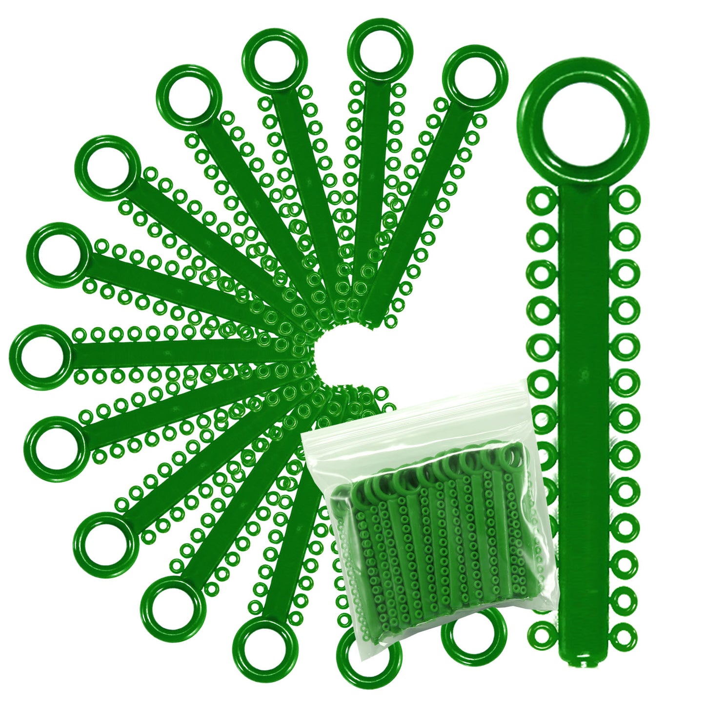 1040 Power Sticks Ligature Ties Orthodontic Ligature O-Ties, Elastic Ligature Bands, Elastic ties O-Rings Elastic Bands for Braces 26 ties on each stick