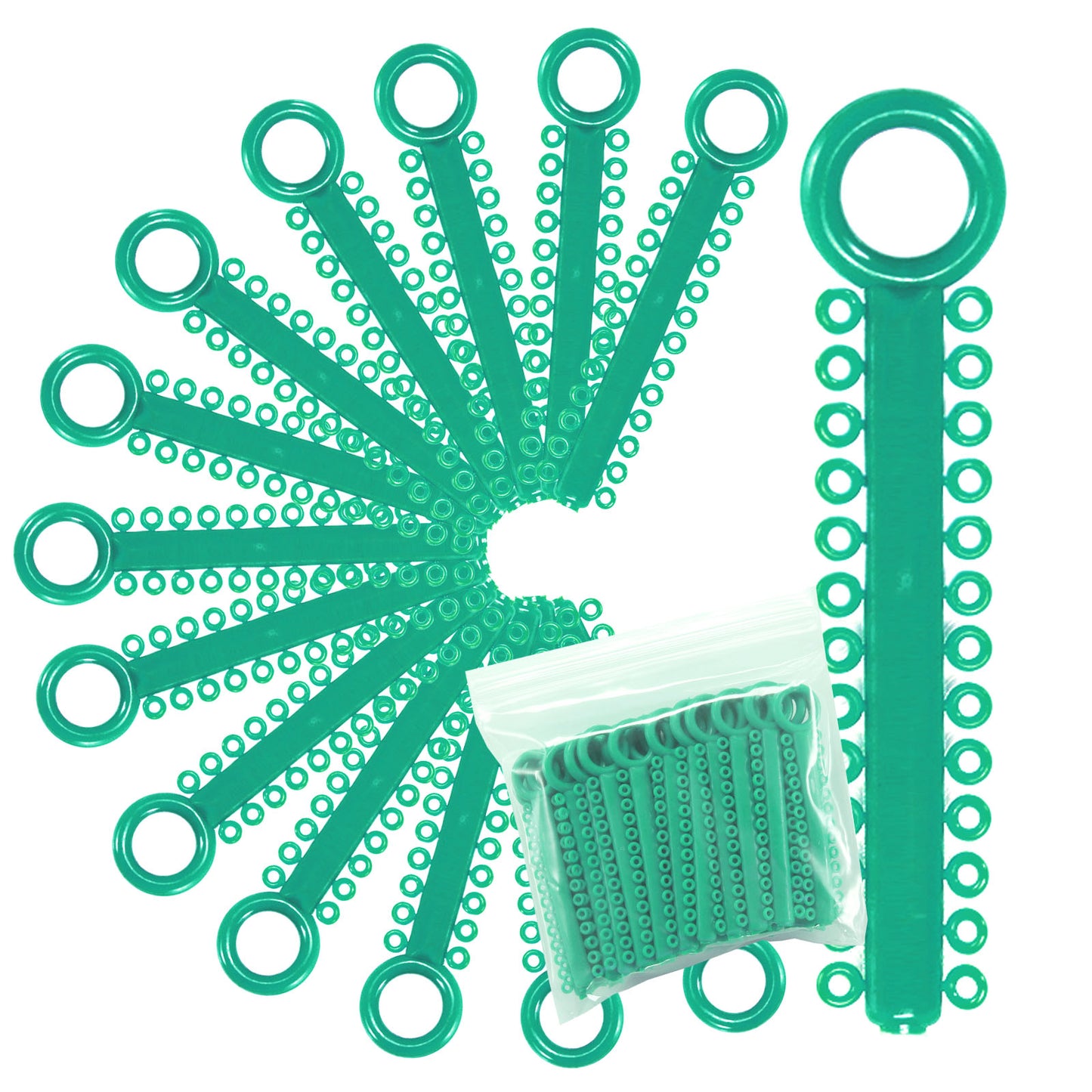 1040 Power Sticks Ligature Ties Orthodontic Ligature O-Ties, Elastic Ligature Bands, Elastic ties O-Rings Elastic Bands for Braces 26 ties on each stick