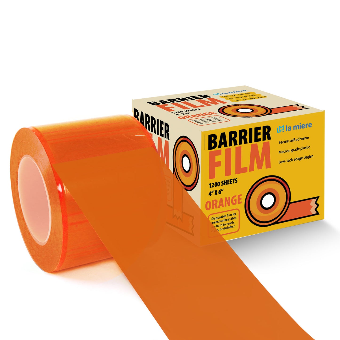 1200 Sheets Blue Barrier Film with Adhesive Coating 4"x 6" Perforated Sheets Adhesive Barrier Film for Dental, Medical & Tattoo
